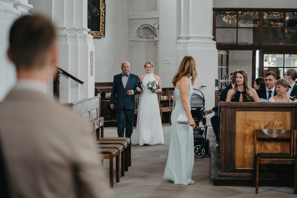 Hochzeit in der Altstadt von Bamberg, mit Trauung in einer historischen Kirche