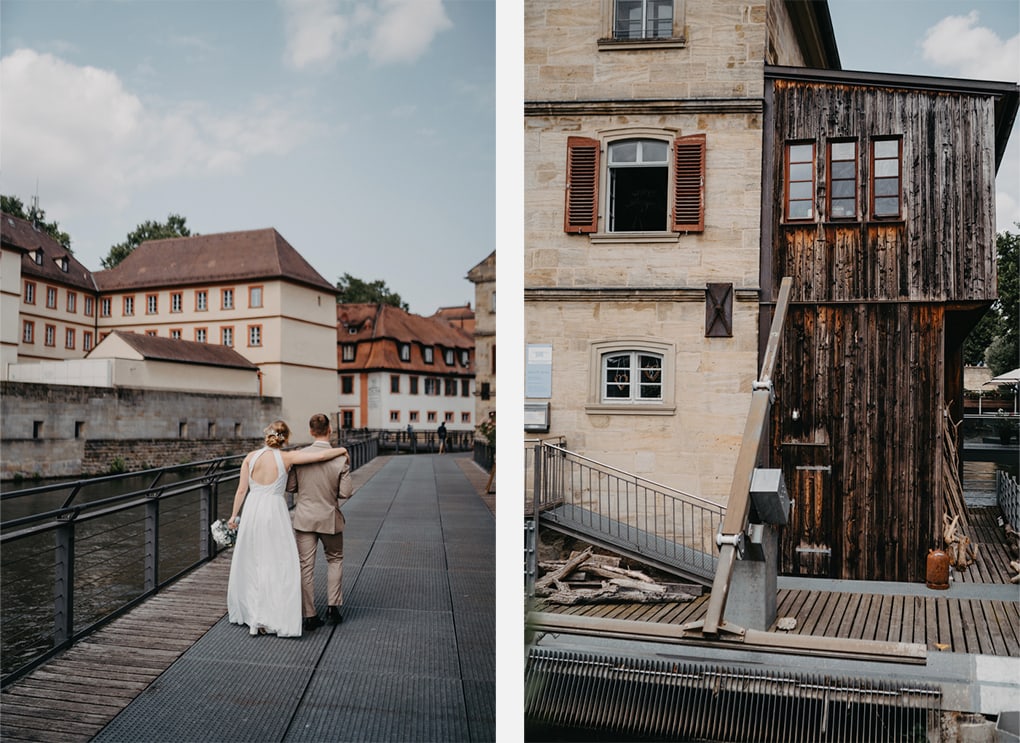 Hochzeit in der Altstadt von Bamberg, mit Trauung in einer historischen Kirche