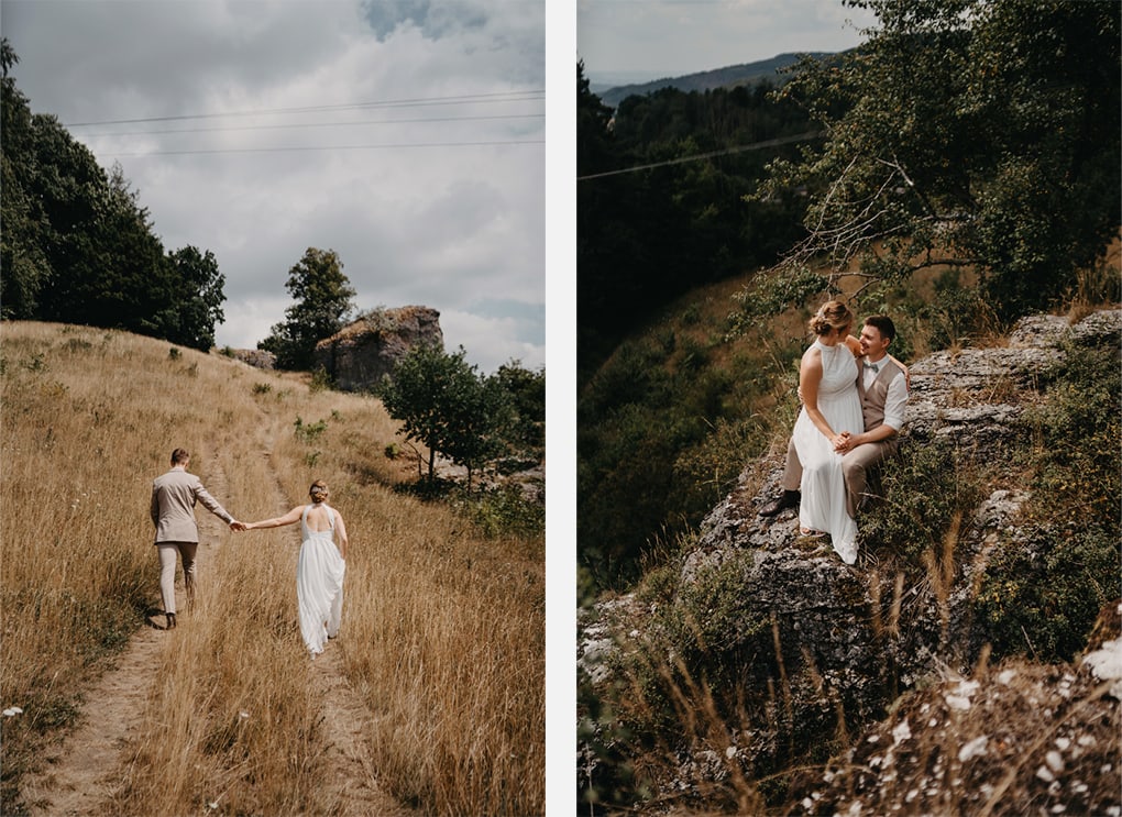 Hochzeit in der Altstadt von Bamberg, mit Trauung in einer historischen Kirche