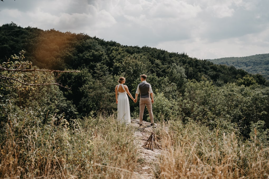 Hochzeit in der Altstadt von Bamberg, mit Trauung in einer historischen Kirche