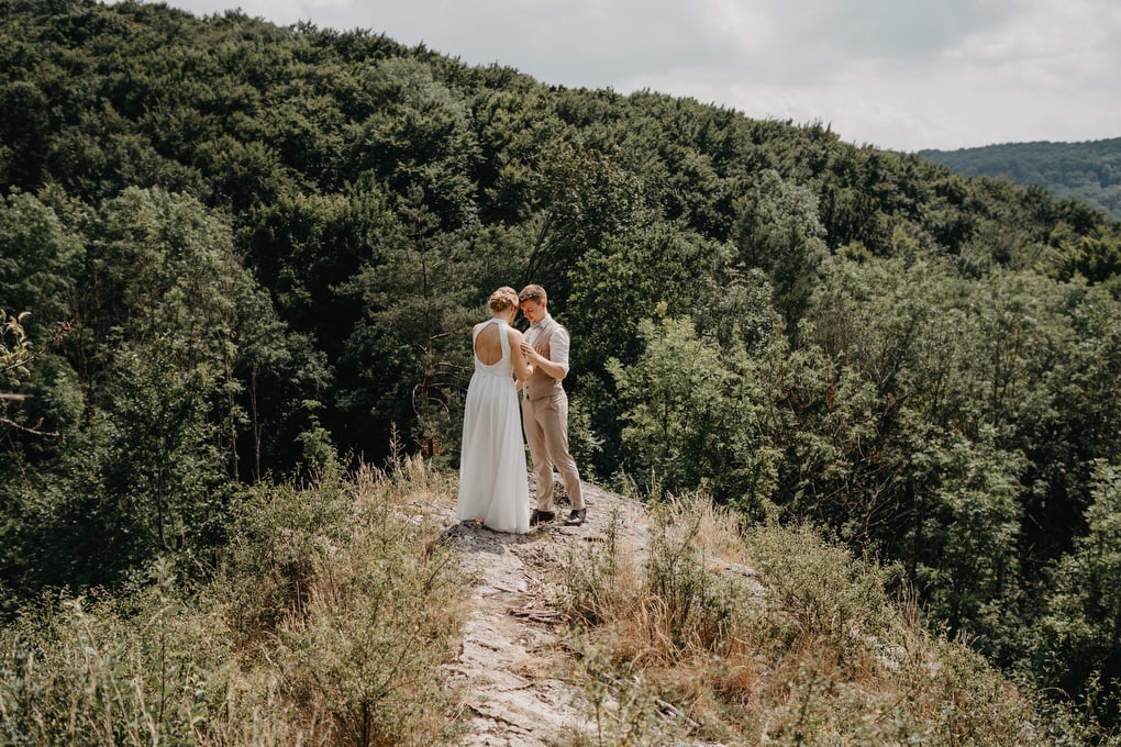 Hochzeit in der Altstadt von Bamberg, mit Trauung in einer historischen Kirche