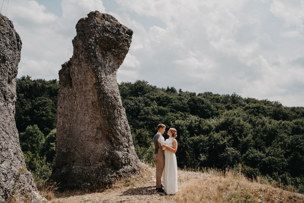 Hochzeit in der Altstadt von Bamberg, mit Trauung in einer historischen Kirche
