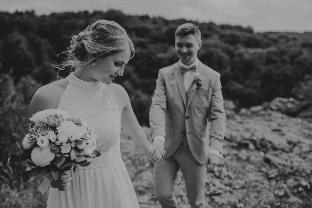 Hochzeit in der Altstadt von Bamberg, mit Trauung in einer historischen Kirche